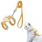 Harnais et Laisse pour Chat – Kit Promenade Anti-Évasion Réglable avec Motif Abeille