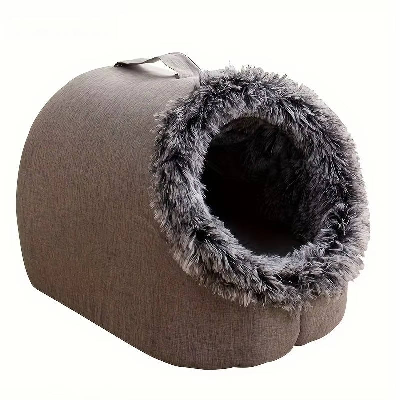 Felineau Lit d'Hiver Moelleux pour Chat | Coussin Chaud et Douillet M et L