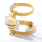 Harnais et Laisse pour Chat – Kit Promenade Anti-Évasion Réglable avec Motif Abeille