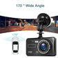 Caméra de voiture avant et arrière 1080p avec écran 4 pouces