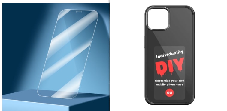 Coque pour iPhone à écran à encre électronique et transmission NFC