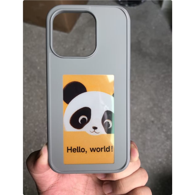 Coque pour iPhone à écran à encre électronique et transmission NFC