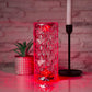 Lampe décorative à facettes LED et télécommande, seize couleurs