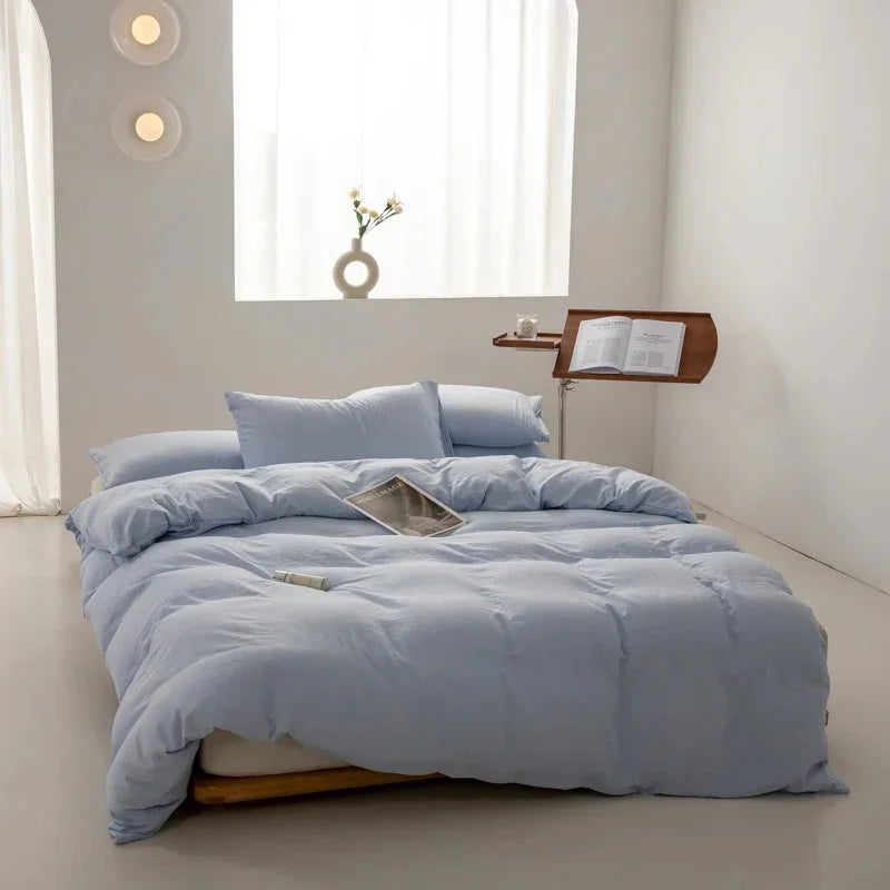 Parure de lit trois pièces avec housse de couette et deux taies