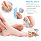 Râpe électrique pour pieds rechargeable à rouleau abrasif