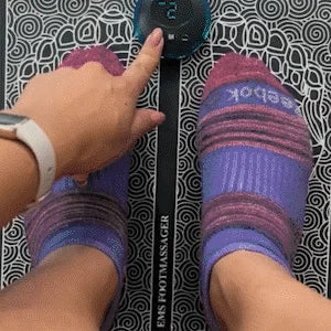 Tapis de stimulation des pieds EMS à commande amovible