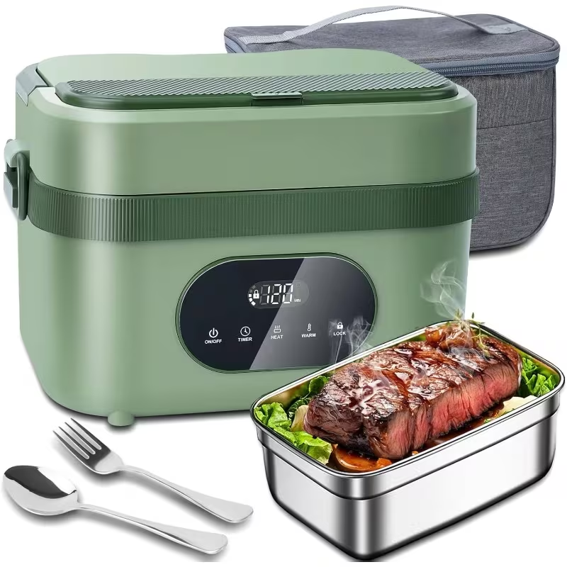 Boîte repas chauffante sans fil à batterie et écran LED