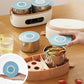 Boîte repas chauffante à compartiments inox et commande numérique