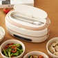 Boîte repas chauffante à compartiments inox et commande numérique