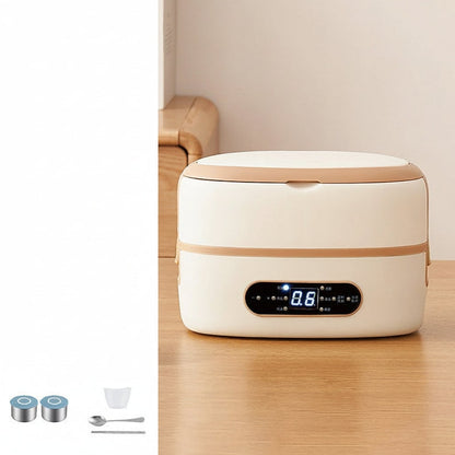 Boîte repas chauffante à compartiments inox et commande numérique
