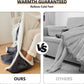 Couverture chauffante à manches et poche pour les pieds