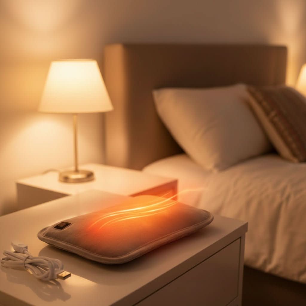 Petit coussin chauffant USB en peluche à trois températures