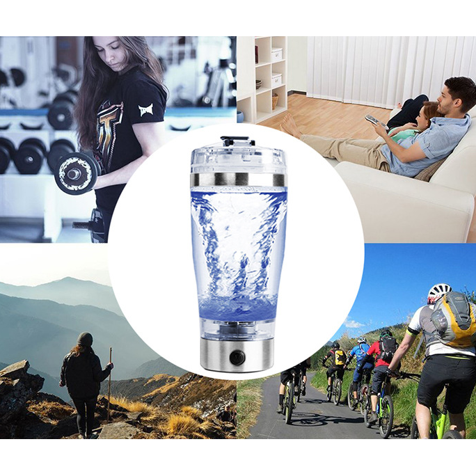 Gourde mélangeuse électrique USB pour boissons en poudre
