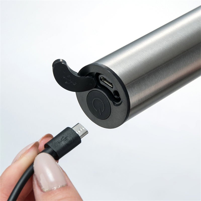 Mousseur à lait électrique à main en acier inoxydable