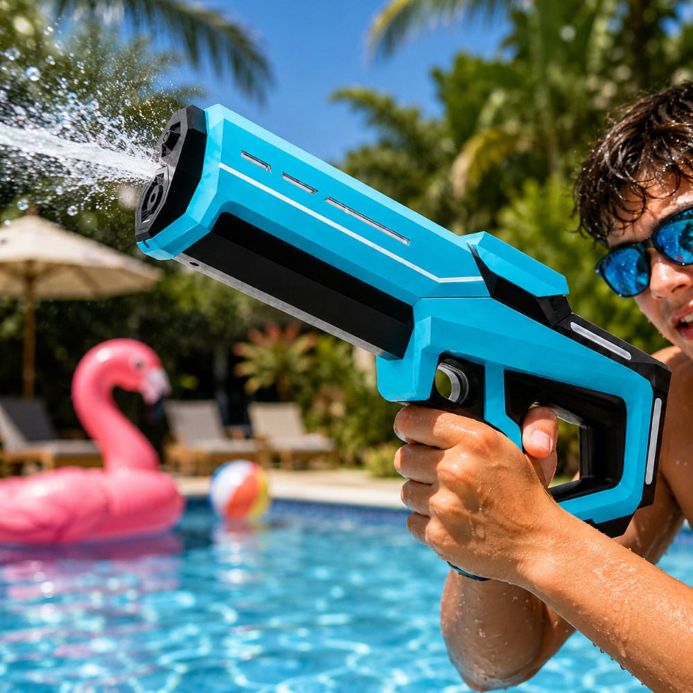 Pistolet à eau électrique à réservoir et remplissage automatique