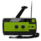 Radio AM/FM à manivelle et panneau solaire avec lampe LED