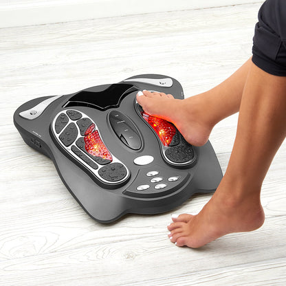 Appareil de stimulation des pieds avec télécommande et électrodes