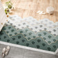 Tapis d'entrée en PVC texturé à bordure festonnée