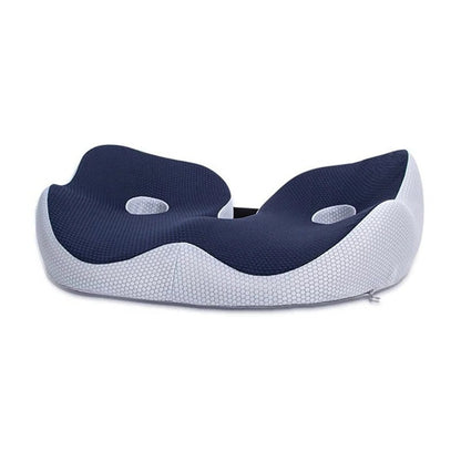 Coussin d'assise profilé à housse en maille et sangle réglable