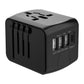 Adaptateur de voyage universel avec trois USB-A et un USB-C