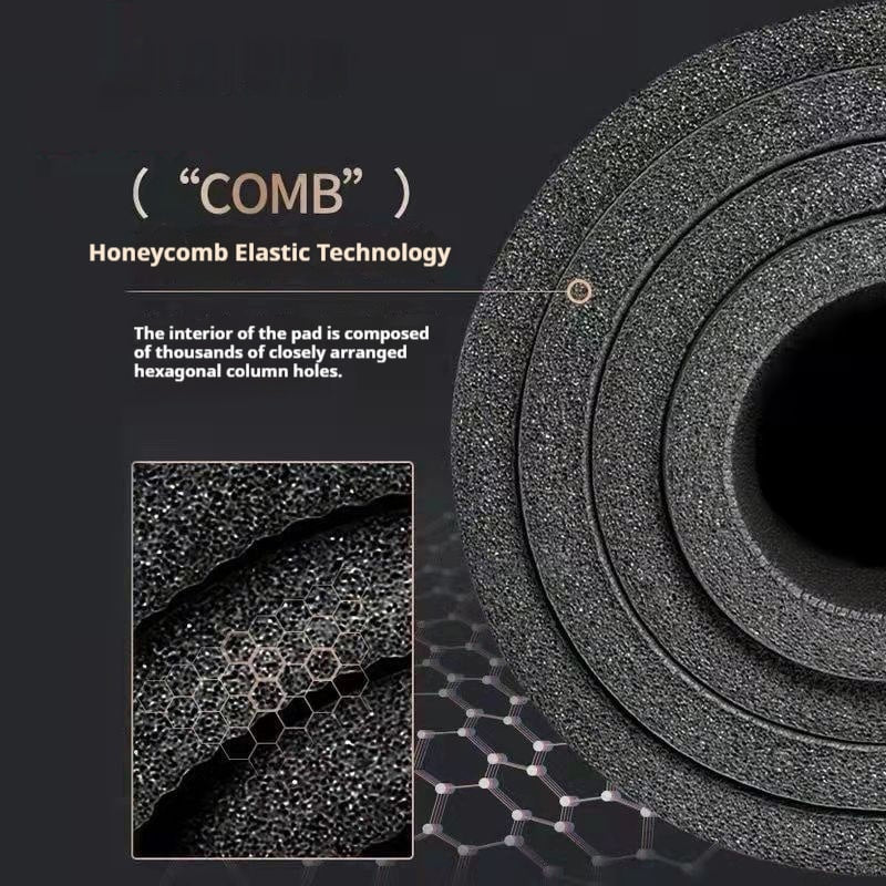 Tapis d'exercice en mousse NBR à surface striée, 10 mm