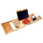 Plateau de baignoire extensible en bambou, 75 à 95 cm