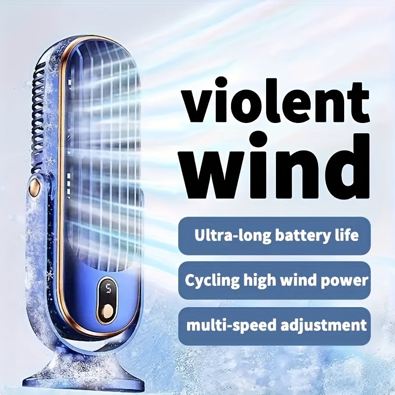 Ventilateur de bureau rechargeable USB à cinq vitesses