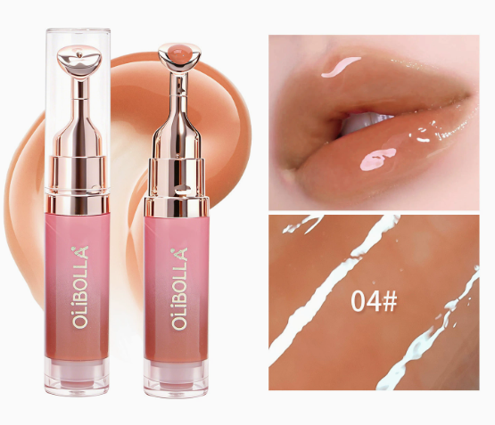 Gloss hydratant pour les lèvres – Embout métallique et fini miroir – Lot de 2