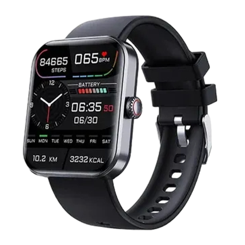Montre connectée Bluetooth à écran tactile et bracelet silicone