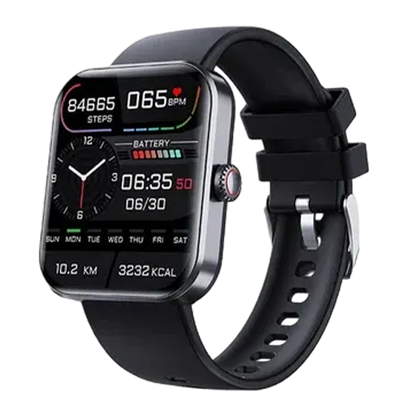 Montre connectée Bluetooth à écran tactile et bracelet silicone