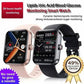Montre connectée Bluetooth à écran tactile et bracelet silicone