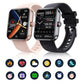 Montre connectée Bluetooth à écran tactile et bracelet silicone