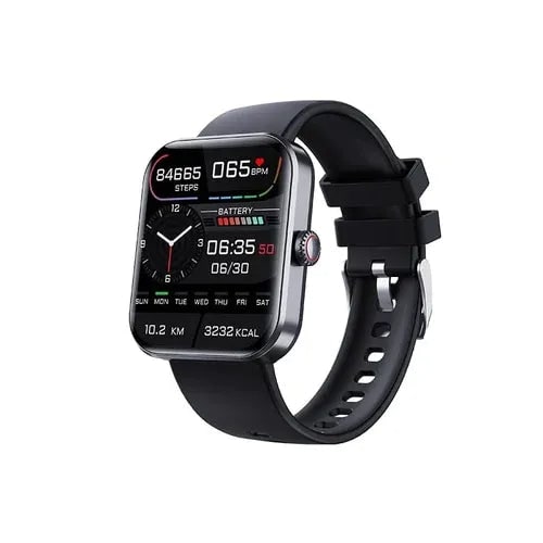 Montre connectée Bluetooth à écran tactile et bracelet silicone