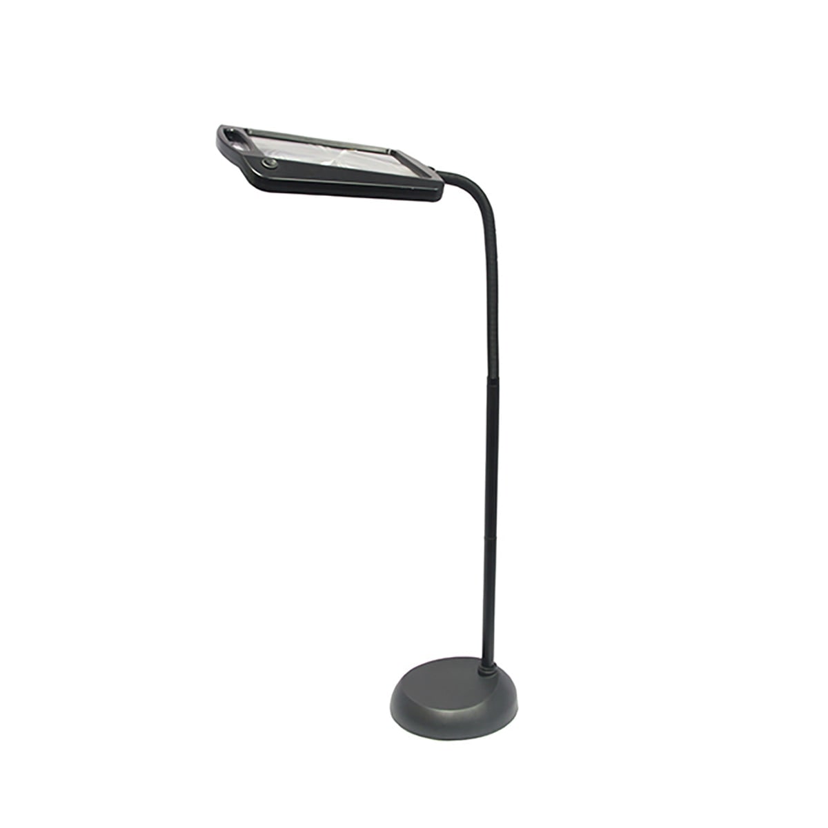 Lampe loupe sur pied à douze LED et bras flexible