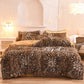 Housse de couette en fausse fourrure avec option parure