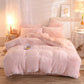 Housse de couette en fausse fourrure avec option parure