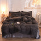 Housse de couette en fausse fourrure avec option parure