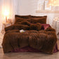 Housse de couette en fausse fourrure avec option parure