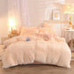 Housse de couette en fausse fourrure avec option parure