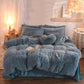 Housse de couette en fausse fourrure avec option parure