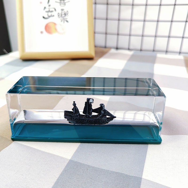 Bouteille décorative à bateau flottant avec éclairage