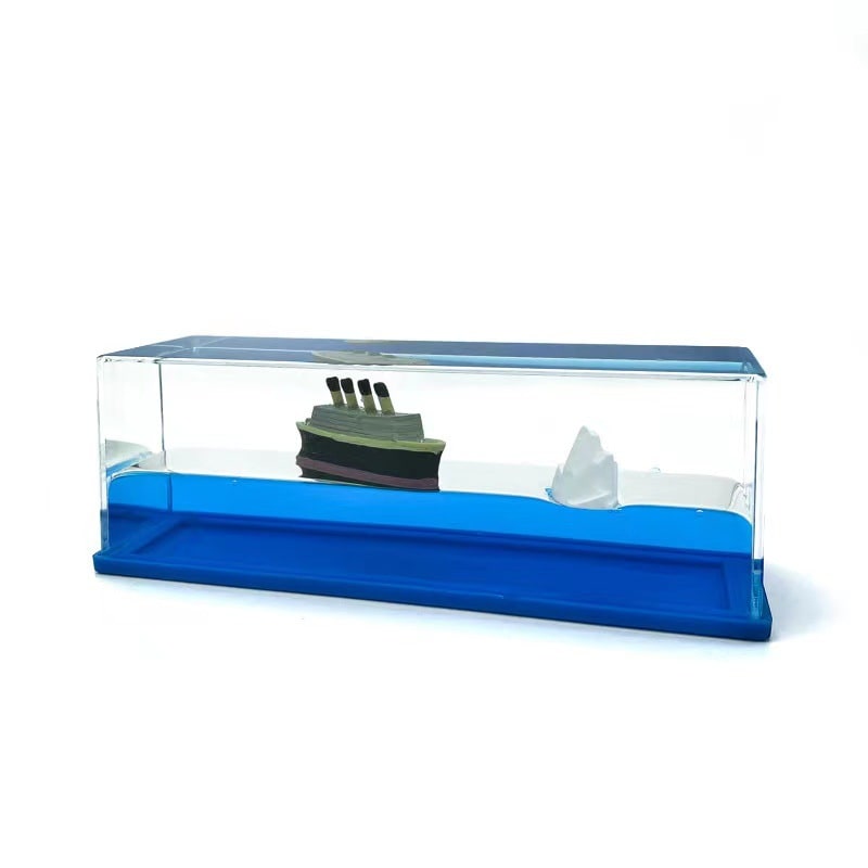 Bouteille décorative à bateau flottant avec éclairage