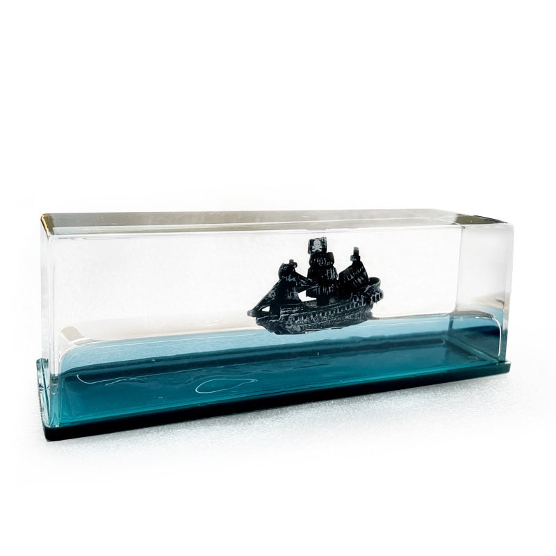 Bouteille décorative à bateau flottant avec éclairage