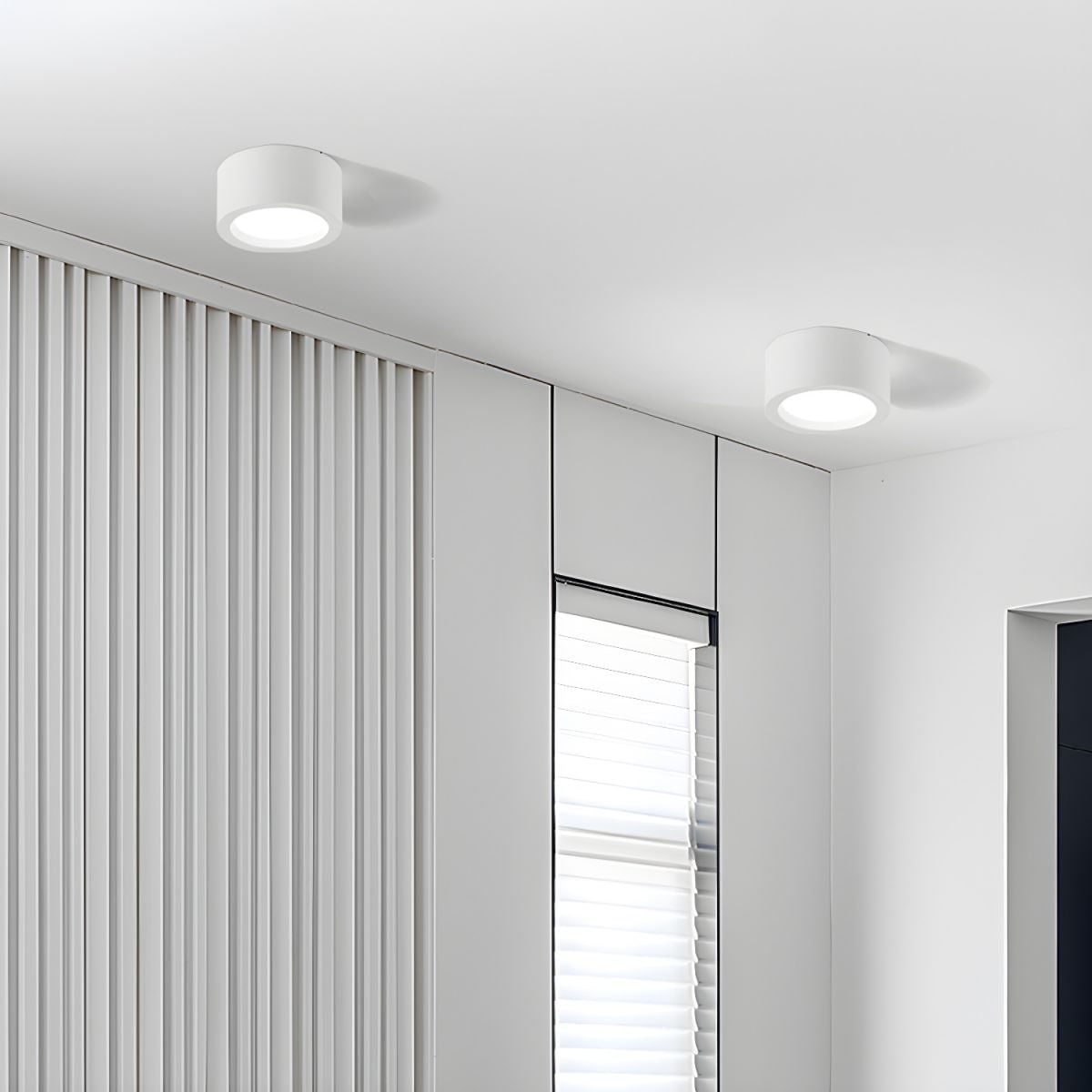 Plafonnier LED cylindrique en métal, 12 W