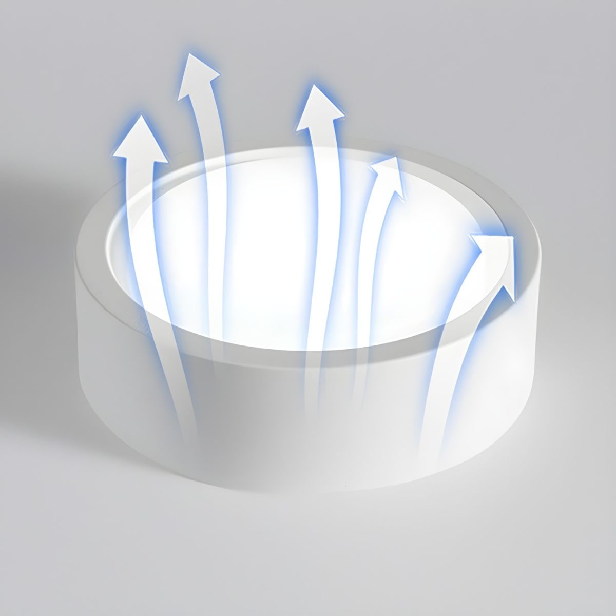 Plafonnier LED cylindrique en métal, 12 W