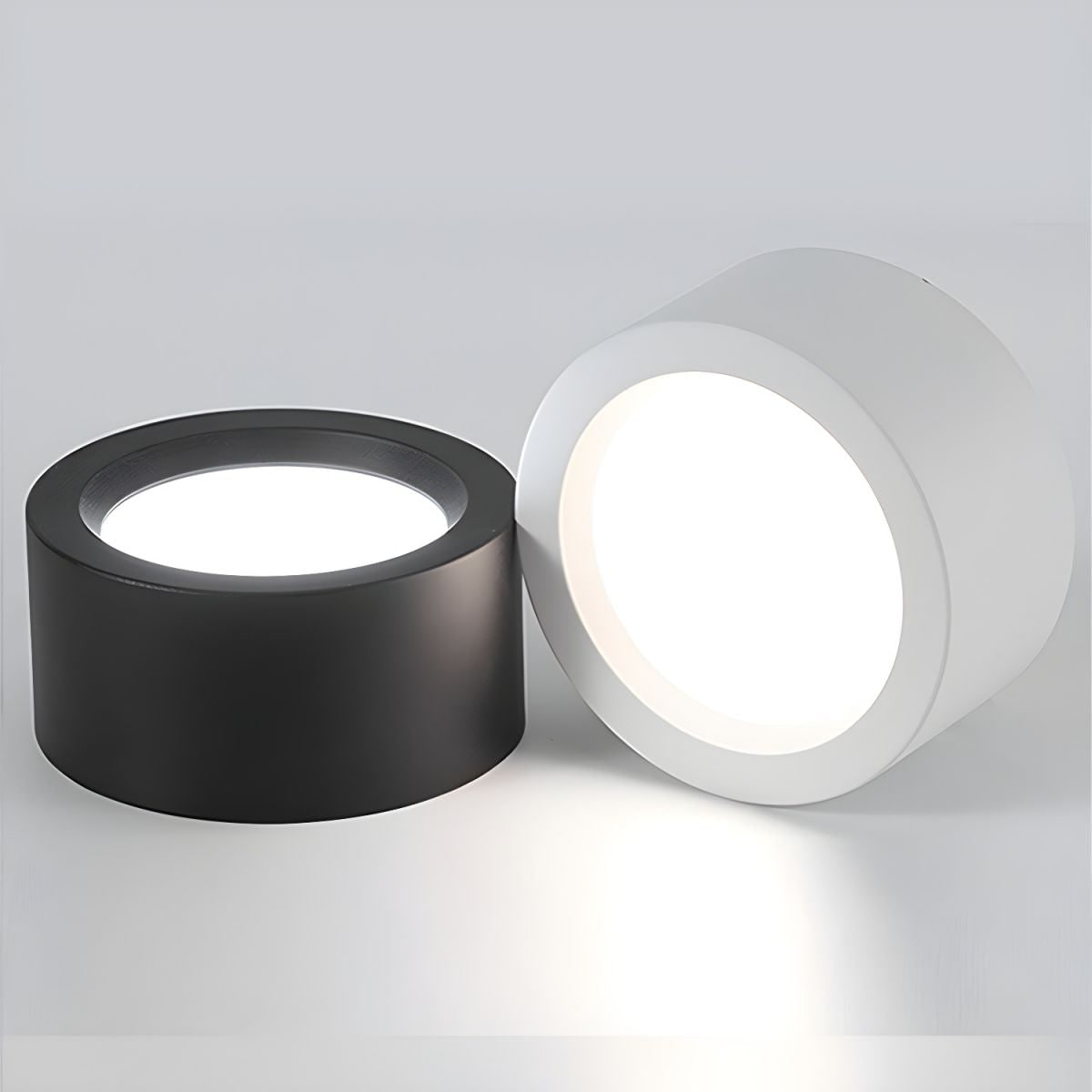 Plafonnier LED cylindrique en métal, 12 W