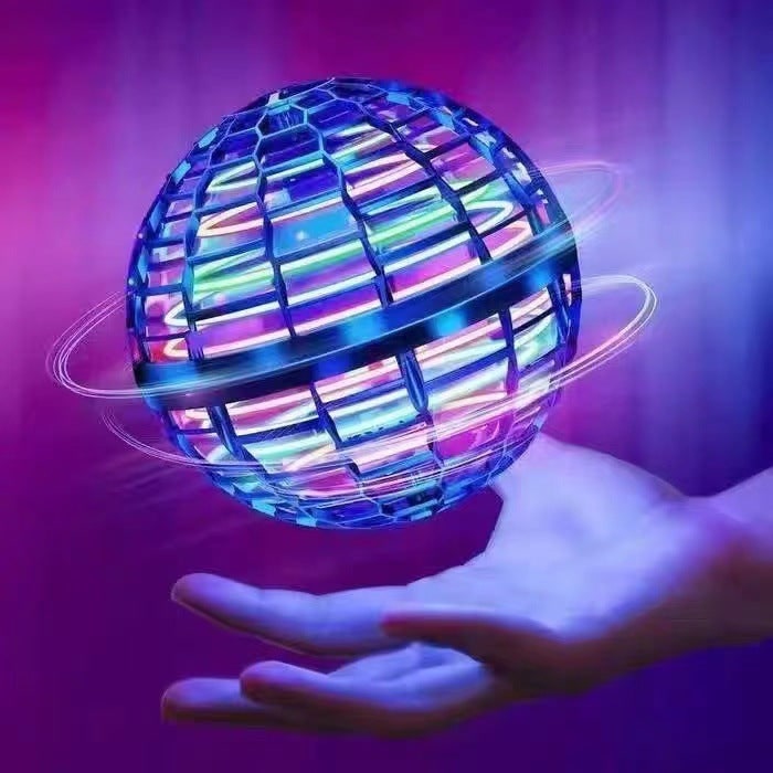 Balle volante lumineuse rechargeable USB, diamètre 9,5 cm