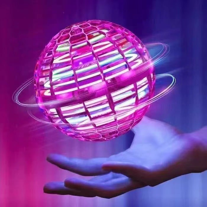 Balle volante lumineuse rechargeable USB, diamètre 9,5 cm