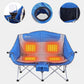 Chaise double de camping pliable à sièges chauffants