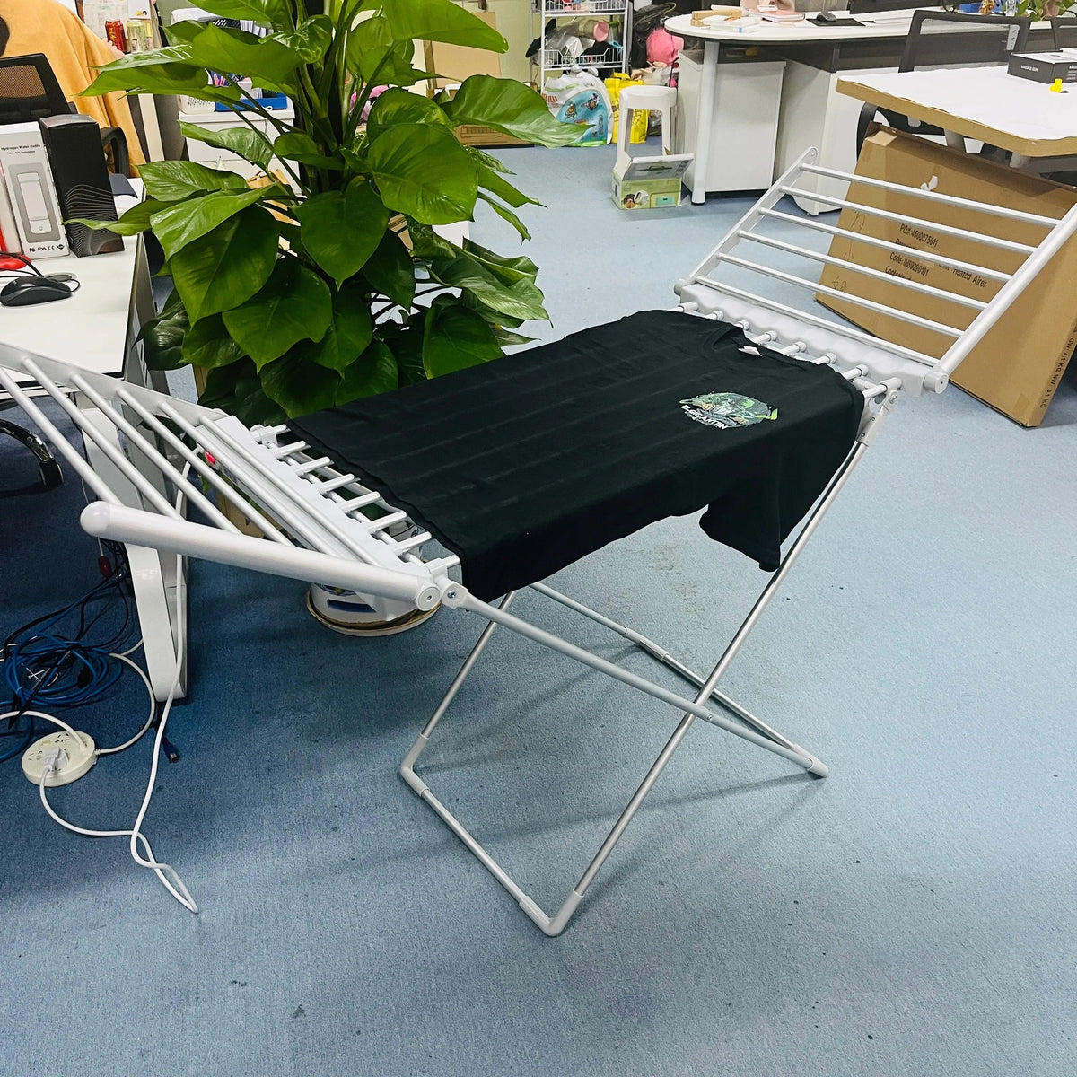 Étendoir chauffant électrique pliable 120 W à prise européenne